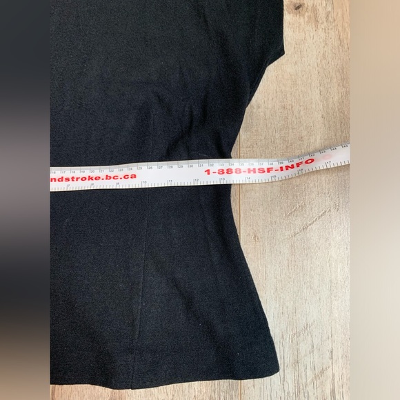 VTG Womans Top 100% Wool Black And Silver Size S Miladi-Anne Knitwear Rockabilly - Picture 7 of 10